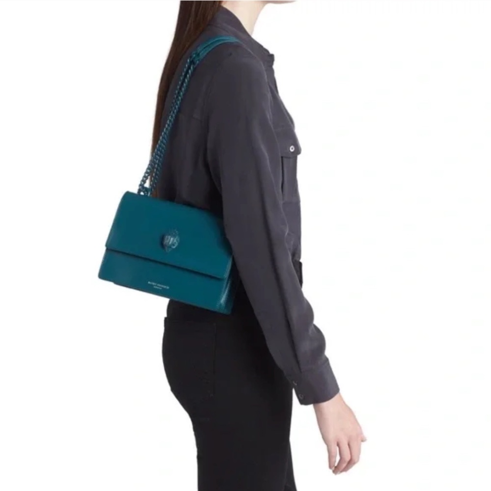 Kurt Geiger London Shoreditch Crossbody Bag Teal - Picture 2 of 10